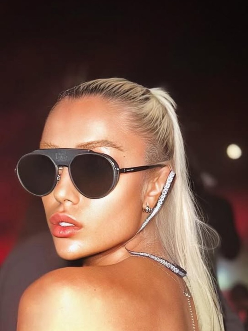 Dolce & Gabbana Black and Red Sunglasses